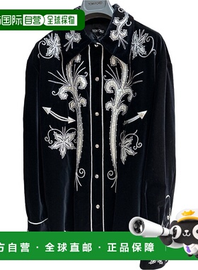 自营 Tom Ford Womens Velvet Shirt In Black - tom ford womens