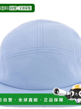 自营 Lacoste有机棉Pique Croc贴片骑师帽-蓝色 美国奥莱直发帽子