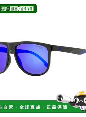 自营Carrera男式运动矩形太阳镜8059/s D51Z0黑色58mm-D51Z0 美国