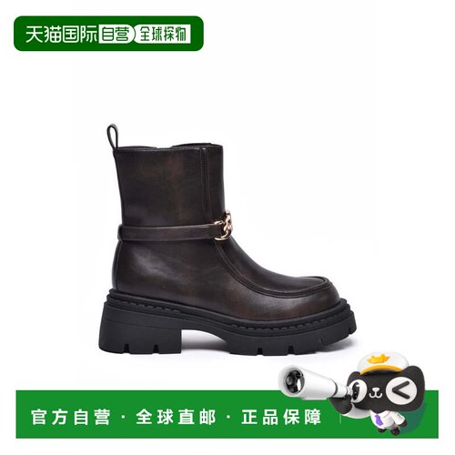 自营twin-setBrown Rubber Women's Rubber Ankle Boot - black