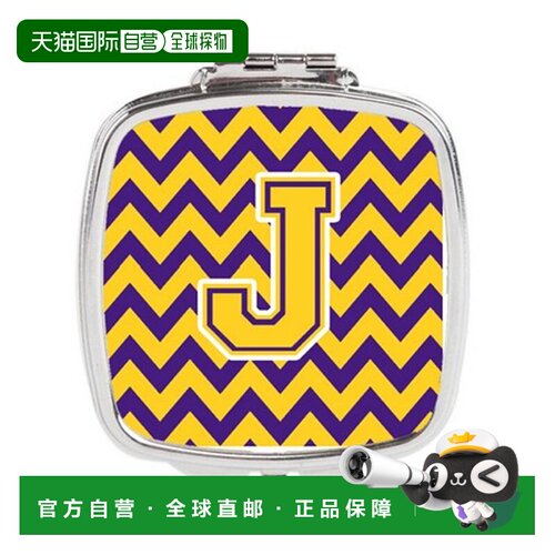 自营Carolines Treasures CJ1041-JSCM 字母 J 雪佛龙紫色和正品