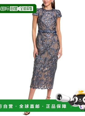 自营Marchesa Notte Noho 鸡尾酒连衣裙 - 蓝色 美国奥莱直发