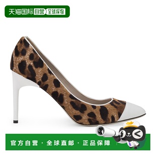 自营 jason wu棕色/白色LEOPARD HEELS-棕色 美国奥莱直发高跟鞋