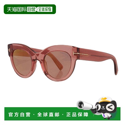 自营Tom Ford Sunglasses Cat Eye Full Rim, Dark Havana Frame