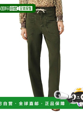 自营ba&sh Fima Linen-Blend Pant - brown 美国奥莱直发休闲裤