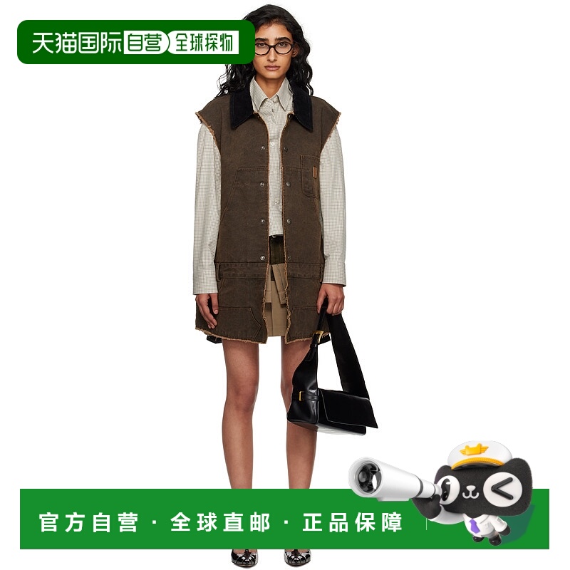 1h可退 香港直邮潮奢 Andersson Bell 女士 棕色 Carpenter 连衣