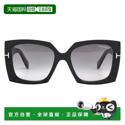 自营Tom Ford Jacquetta Smoke Gradient Square Ladies Sunglass