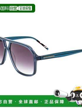 自营 scotch & sodaScotch&Soda男式57毫米灰色太阳镜-蓝色 美国
