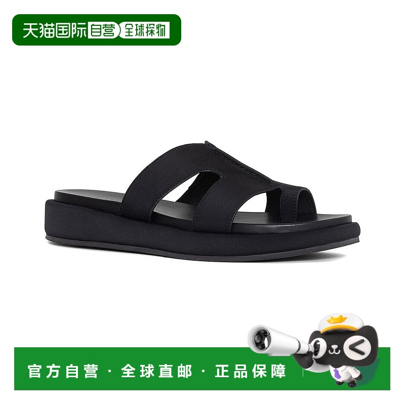 自营 Donald Pliner Addar 皮革凉鞋 - 黑色 美国奥莱直发