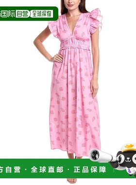 自营 Sail to Sable Midi连衣裙-粉红色 美国奥莱直发新款