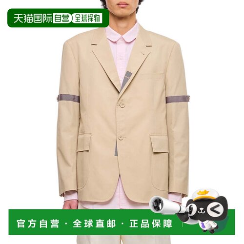 自营thom browneUnstructured Straight Fit Jacket - neutrals