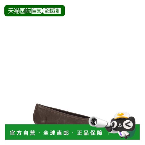 自营maison margiela棕色Tabi蝴蝶结皮革高跟鞋-黑色 美国奥莱直