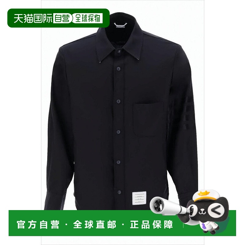 自营thom browneBoxy Silhouette Black Wool Jacket - black 美