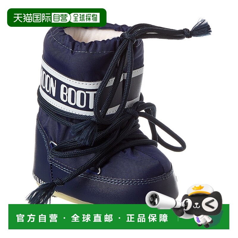 自营moon boot月亮靴迷你图标尼龙靴-蓝色 美国奥莱直发