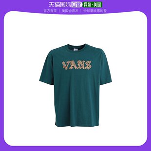 美国直邮 vans 男士 纯棉潮流圆领刺绣 上装 T恤短袖