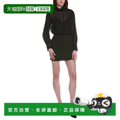 自营Line & Dot Amuse Mini Dress - black 美国奥莱直发连衣裙