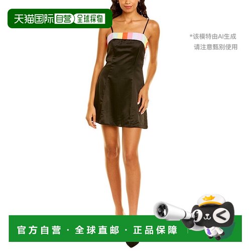 自营Olivia Rubin Lettie 迷你早秋新款连衣裙 黑色 美国奥莱直发