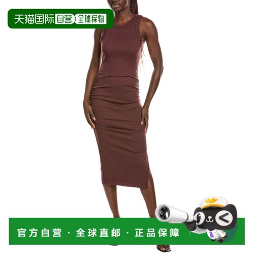 自营Michael Stars Wren Midi连衣裙-棕色 美国奥莱直发