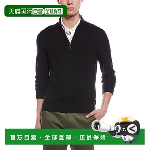 Merino Sweat Textured Neck Mock Wool Zip Magli 自营Bruno