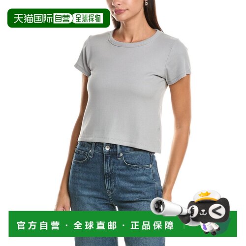 美国直邮自营rag & bone碎布 & 骨Essie罗纹T恤-灰色 美国奥莱直