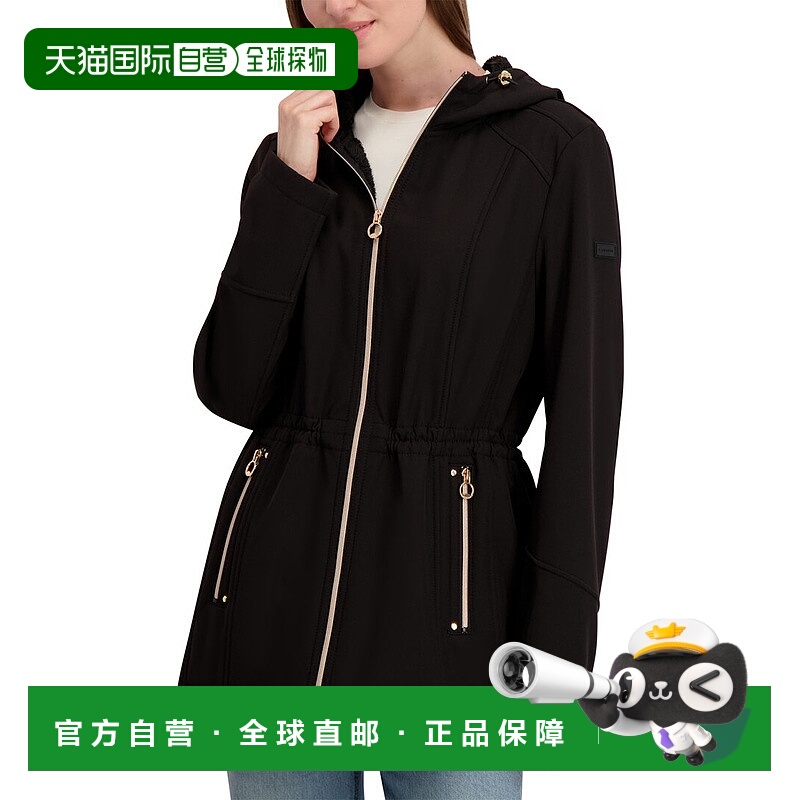 自营Laundry by Shelli Segal  Bonded Softshell Jacket - black