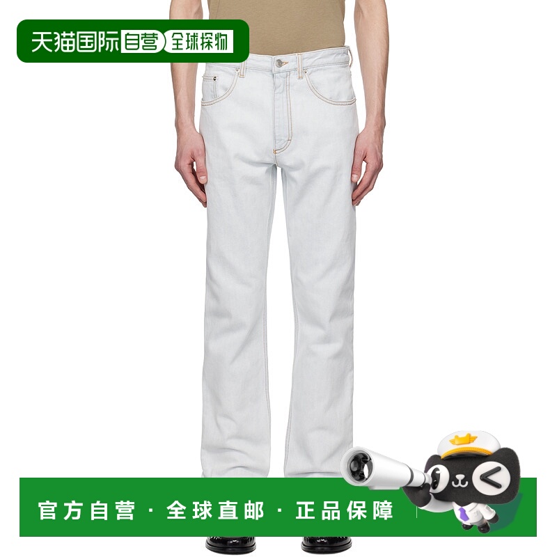 1h可退 香港直邮潮奢 Bally 巴利 男士 蓝色五袋牛仔裤 MTR03ICO3