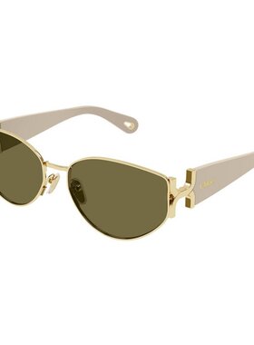 自营 Chloe 蔻依 女士 猫眼框太阳镜 CH0260S metal金属色 舒适时