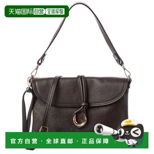 自营Persaman New York Adelais Leather Shoulder Bag - brown