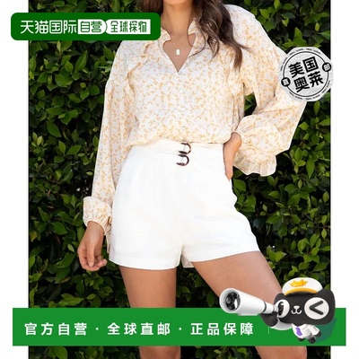 自营 bishop + young新鲜铸造 Kimberly 高腰象牙色短裤 - 象牙色