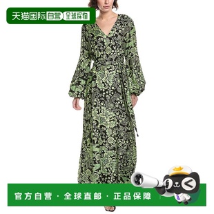 绿色 自营Diane Sal真丝混纺长裙 Furstenberg 美国奥莱直发 von