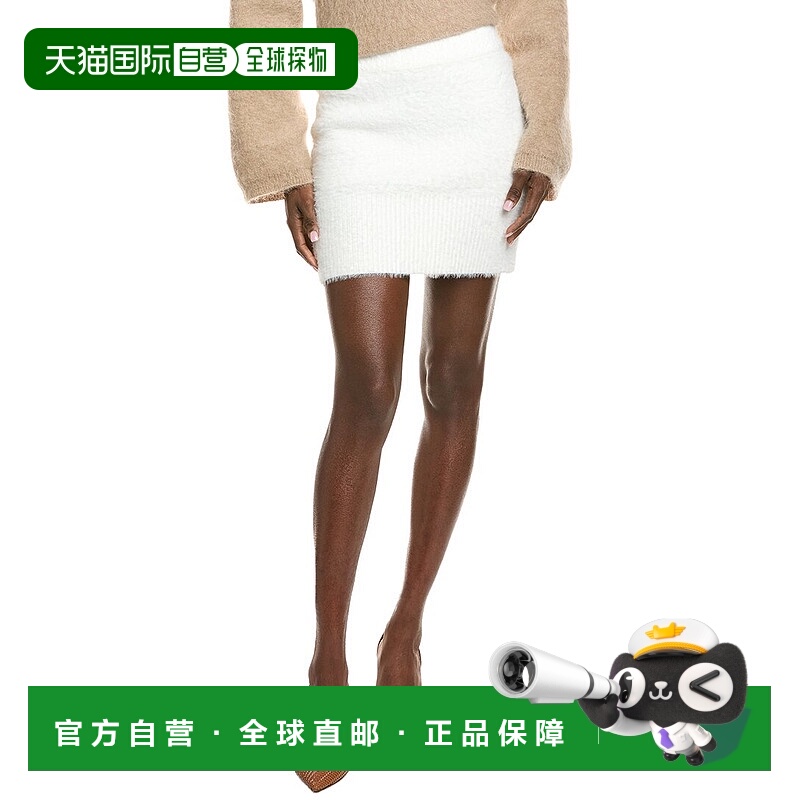 自营Endless Rose Fuzzy Mini Skirt - white 美国奥莱直发