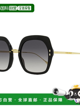 自营 Isabel Marant女式方形太阳镜IM0085S 2M29O黑色/金色55mm-2