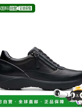 自营Clarks Tivoli Zip in Black Leather - black combination