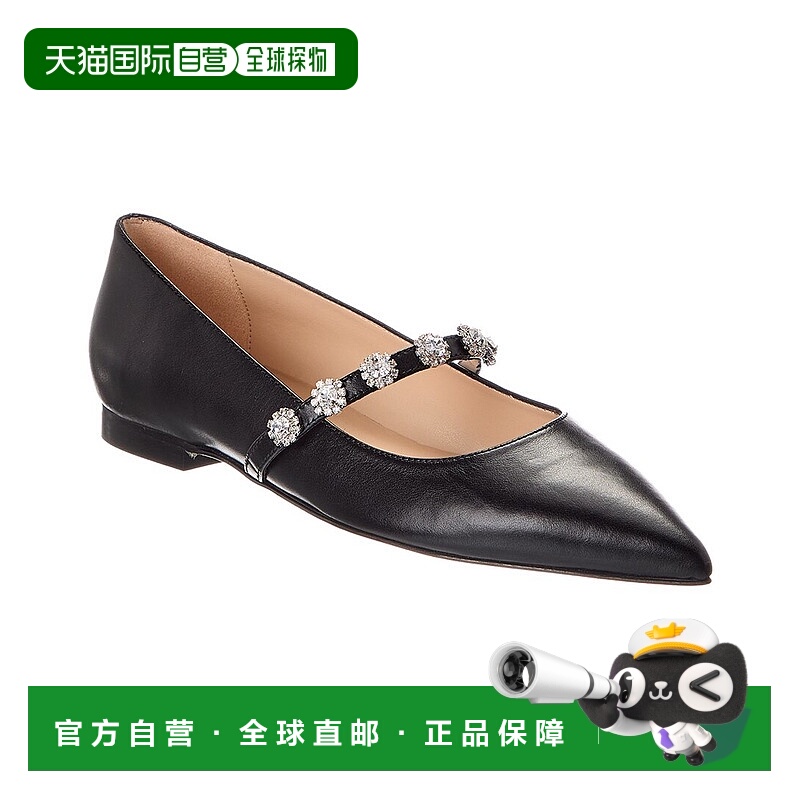 自营Stuart Weitzman Justina Leather Mary Jane - black 美国奥