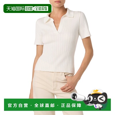 自营JOE'S Jeans Knit Polo Shirt - white 美国奥莱直发针织衫