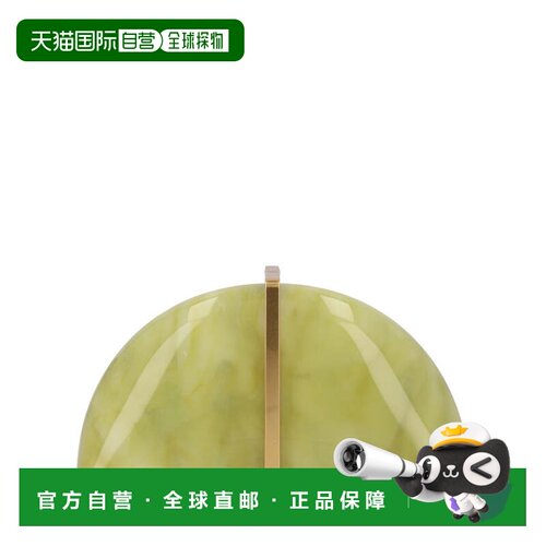 自营cult gaiaLaguna Marbled Acrylic Gold Clutch - green 美国