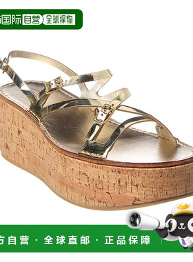 自营 tod'sTOD皮革楔形凉鞋-黄色 美国奥莱直发