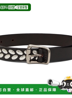 1h可退 香港直邮潮奢 Lemaire 男士 棕色 Almond Stud 腰带 AC121