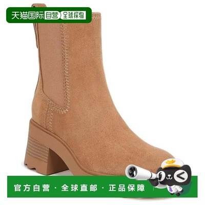 自营Zodiac Teresa Boots Women's Brown Round Toe Block Heel A