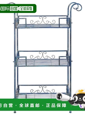 自营 safaviehNoreen 三层搁板 - 古董蓝 美国奥莱直发