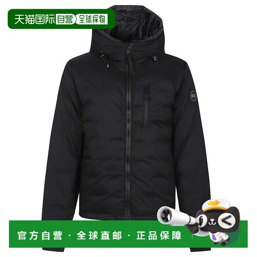 自营canada goose黑色Lodget衬垫拉链针织-黑色 美国奥莱直发