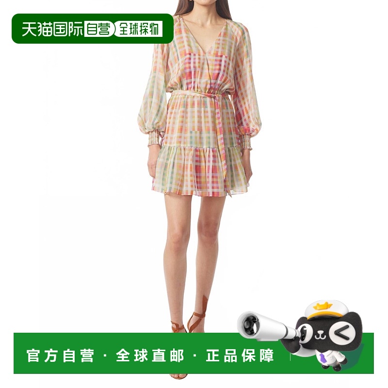 自营 gilner farrarSage Puff Sleeve Mini Dress In Cinque Terr