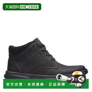 自营Clarks Bradley Mid in Black Leather - black 美国奥莱直发