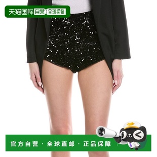 自营Bardot Wrenley Sequin Mini Short - black 美国奥莱直发