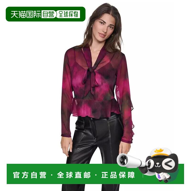 【美国直邮】dkny/唐可娜儿 女士 蕾丝衫/雪纺衫 【付后1h可退】