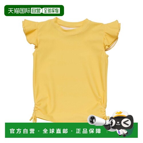 自营Snapper Rock Flutter Sleeve Rash Top - yellow 美国奥莱直