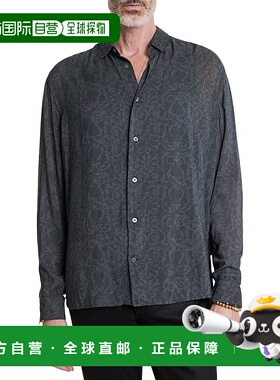 自营John Varvatos Ro Shirt - Black 花衬衫美国直发奥莱