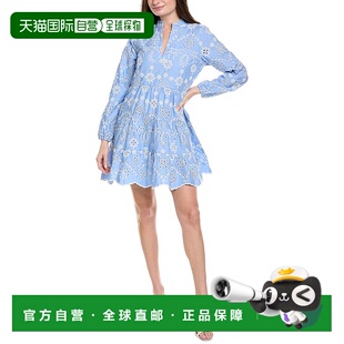 sail 美国奥莱直发泡泡袖 蓝色 sable帆到紫貂耀斑Tunic 自营