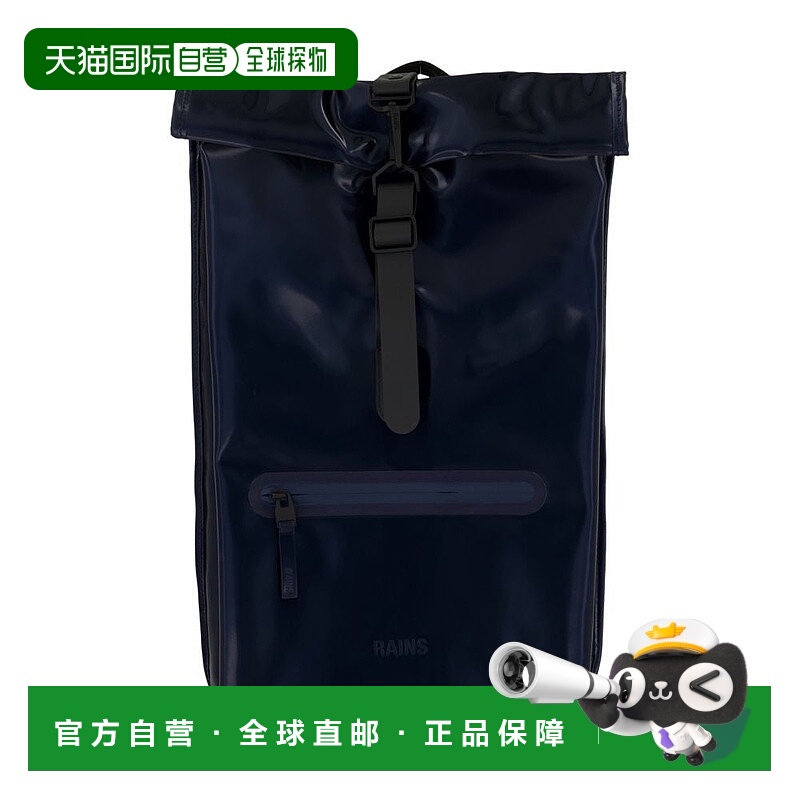 自营rainsRolltop Rucksack W3 Backpack - Synthetic - Blue - b