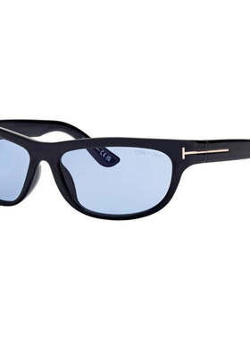 自营Tom Ford Sunglasses Rectangle Full Rim, Shiny Black Fram